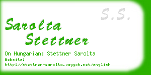 sarolta stettner business card